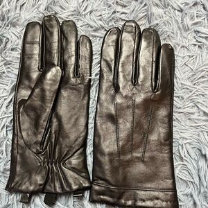 Vintage Toccare Black Genuine Leather Gloves